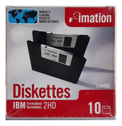 Imation Diskettes 1.44  2hd Nuevo Sellado  X 10 Made In Usa 0
