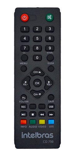 Controle Compativel Conversor Digital Intelbras Cd700 Cd 730 0