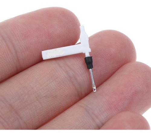 Agulha Toca Discos Vitrola Ceramica Dupla Rubi Safira 1