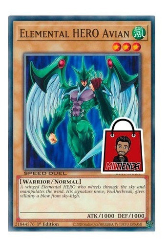 Elemental Hero Avian - Miltienda - Yugioh - Héroe Elemental 0