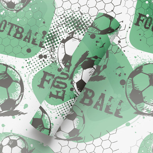 Papel De Parede Adesivo Futebol Bola Football 10m 0