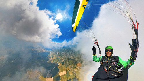 Vuelo Bautismo En Parapente Cámara 360 4k Fotos Nikon Uhd 0