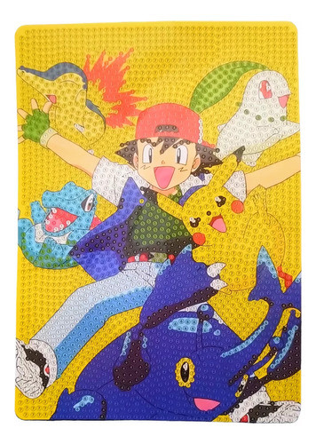 Pintura Por Diamantes Cuadro 15x21 Pokemon 2100 Gemas 0