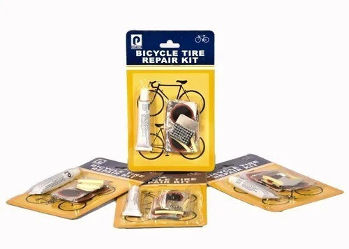 Kit Blister Repara Bicicleta Parches Gomines Lija Solucion 0