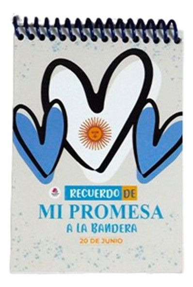 Anotador 10x14 Promesa Jura A La Bandera Pack X 25 0 Anotador 10x14 Promesa Jura A La Bandera Pack X 25 0