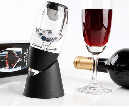 Decantador De Vino Decanter Aireador Oxigenador Con Base 1