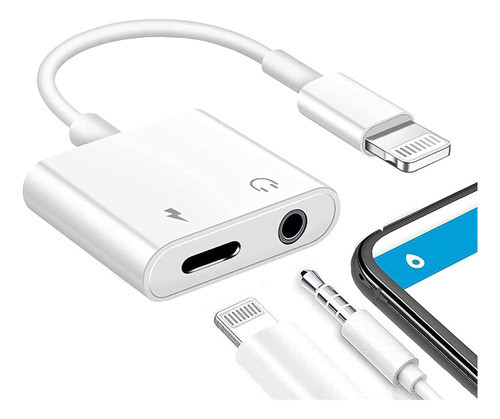 Adaptador De Para Audio Splitter Para iPhone Mas 3,5 Jack 0