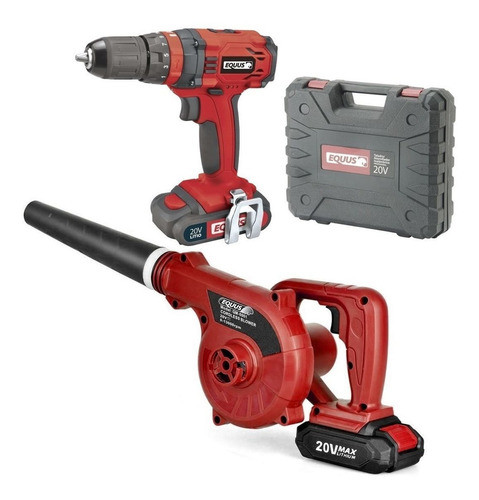 Combo Taladro Inalambrico Mas Sopla Aspiradora 20v Equus - S 0