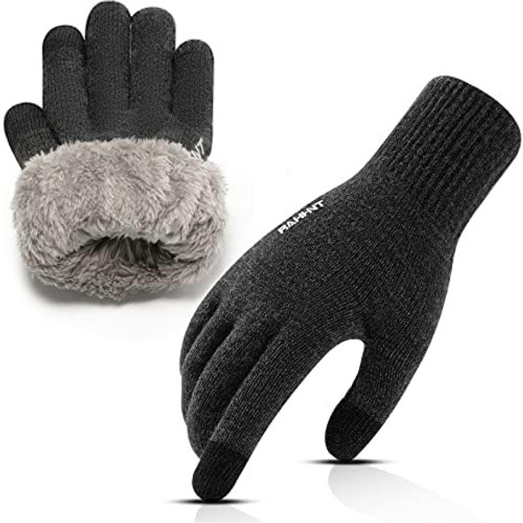Rahhint Guantes De Lana De Invierno Para Hombres Y Mujeres 0