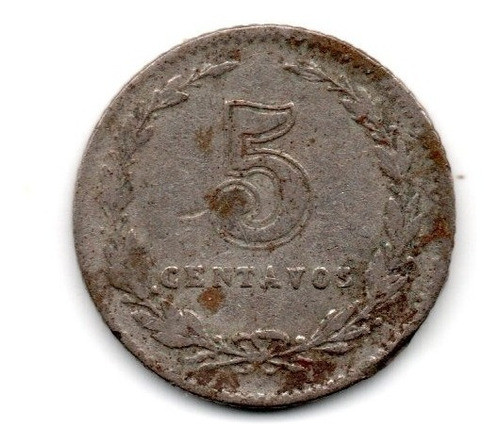 Moneda Argentina 5 Centavos 1918 Niquel 1