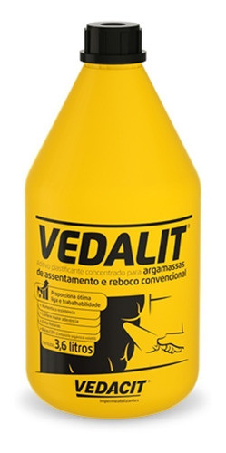 Vedalit Aditivo Para Reboco 3,6 Kgs Vedacit Otto 0
