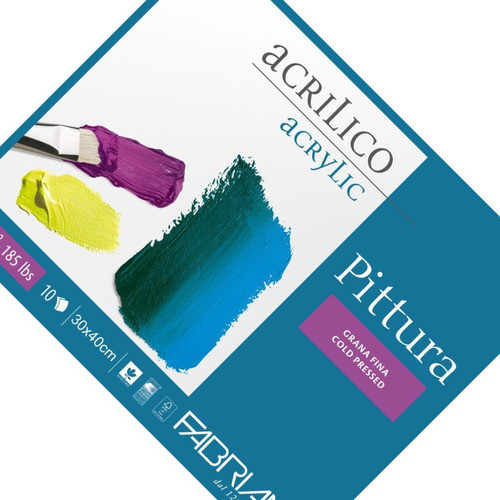 Bloco De Papel Para Acrílica Pittura Fabriano 400g 30x40cm 0