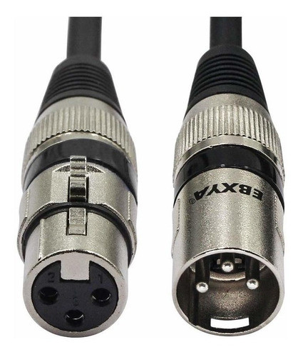 6 Cables Cannon Xlr 3mt Multicolor Ebxya 1
