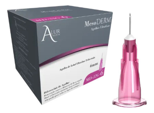Agulhas Lebel Toxina Intradermoterapia Mesoterapia 32gx6mm 0