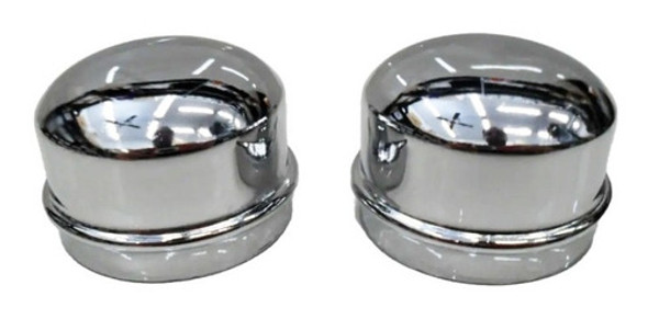 Juego X2 Tapa Grasera Cromada Punta De Eje Ford F-100 56/92 0 Juego X2 Tapa Grasera Cromada Punta De Eje Ford F-100 56/92 0