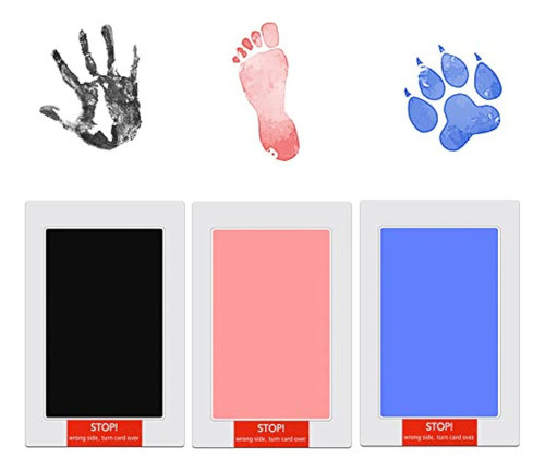 Kit De 9 Piezas De Manos Y Huellas Sin Tinta, Kit 0