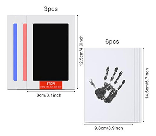 Kit De 9 Piezas De Manos Y Huellas Sin Tinta, Kit 1