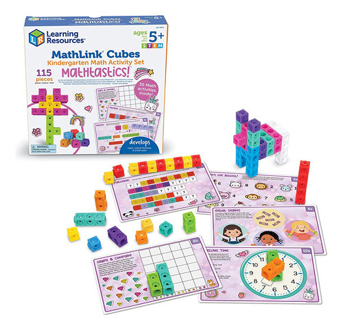 Mathlink Cubes Kindergarten Math Activity Set Mathtastics!, 0