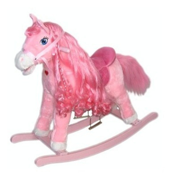 Mecedor Penny Peluche Rosa Unicornio Caballito O393 0