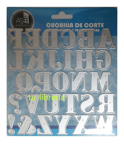 Scrapbooking Troqueles Letras 2,9x2,4 Cm 30 Pieza Cuchillas 0