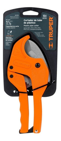 Tijera Corta Tubo Caño Pvc Manguera 41mm Truper Cot-pvc 0