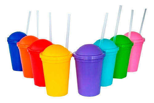 Vasos Plasticos Souvenirs Colores Surtidos X 35 U - Lollipop 0