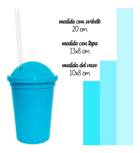 Vasos Plasticos Souvenirs Colores Surtidos X 35 U - Lollipop 1