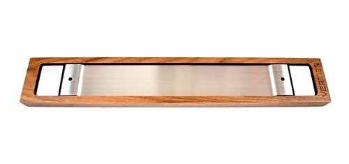 Barra Imantada Madera Nogal Para Cuchillas 37x6,5x1,9cm 1