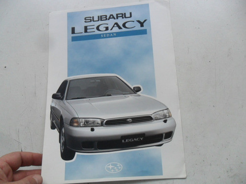 Folleto Subaru Legacy Antiguo Original No Manual Gl Gx 0