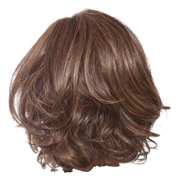 . Estilo De Cabelo Encaracolado Frisado Peruca Completa 0