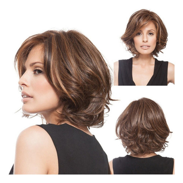 . Estilo De Cabelo Encaracolado Frisado Peruca Completa 1