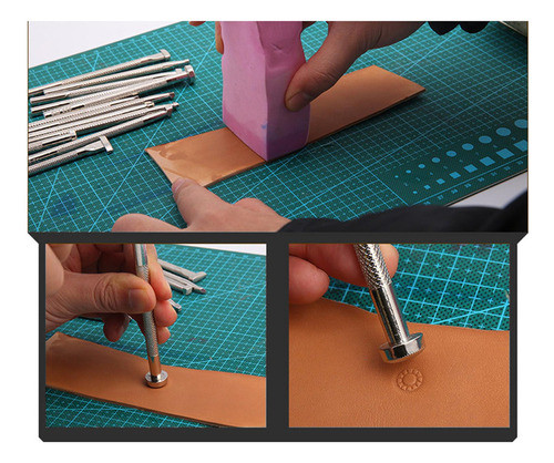 A Conjunto De Couro Para Artesanato, 12 Peças 1