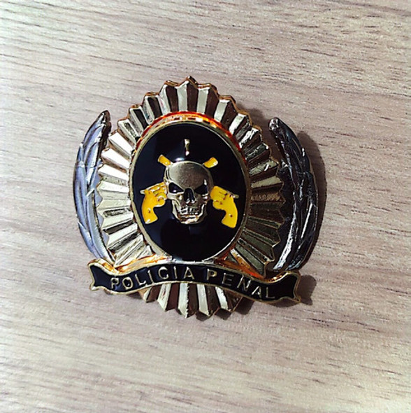 Brasão Boina Policia Penal Federal-  Preto - Kit 10 Un 0
