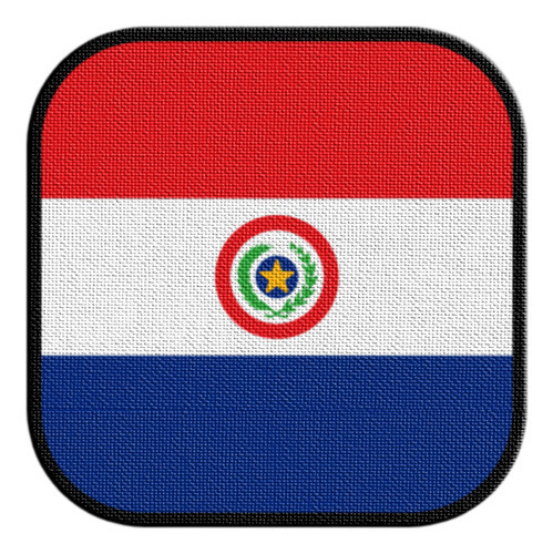 Parche Termoadhesivo Square Bandera Paraguay 0