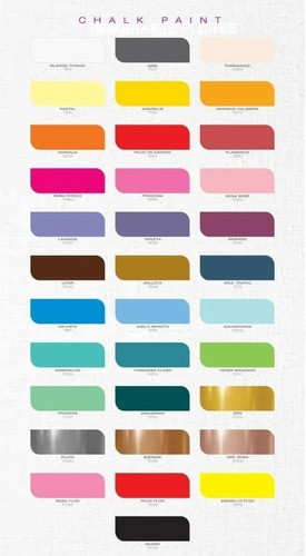 Pinturas A La Tiza Chalk Paint Acuarel Colores 200cc 1
