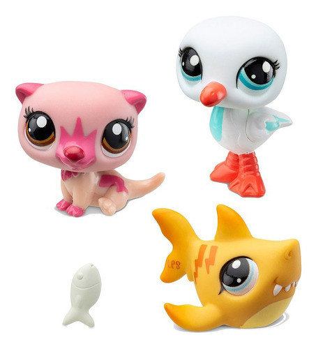Littlest Pet Shop Set Figuras X3 Trio De Mascotas M4e 0