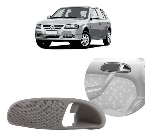 Moldura Puxador Porta Esquerda Cinza Gol Parati Saveiro G3 1