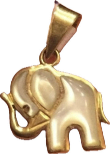 Colgante Dije Oro 18k Nacar Elefante Garantia Joyeria Luli 0