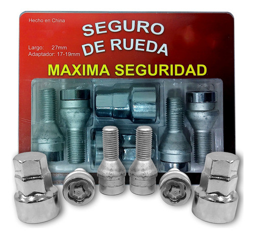 Tuercas Bulon Antirrobo Volkswagen Vw Llanta 5 Agujeros 0