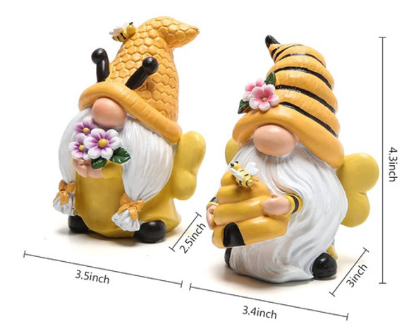 ~? Hodao Spring Garden Gnomos Decoraciones Melífera Gnomo Dí 1