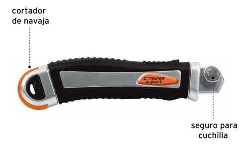Trincheta Truper Cut-6xx Armazon Metal C/grip 6  8 Cuchillas 1