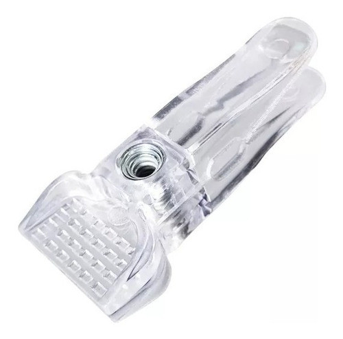 100 Presilhas Acrílico Cristal Transparente Para Cabides 0