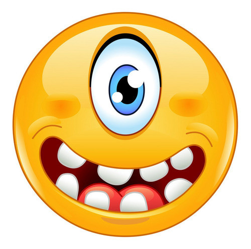Adesivo - Emoticon Cyclops - Art & Decor 15 Cm  X  15 Cm 0