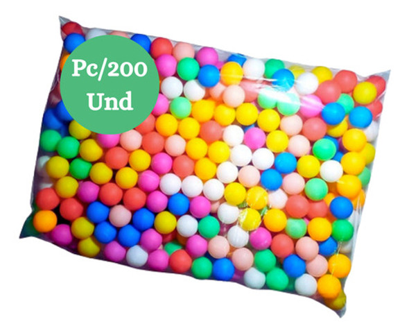 200 Bolas Bolinhas De Ping Pong Pacote Artesanato Básica Esp 1