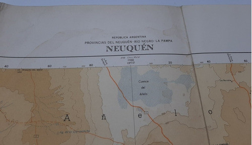 Neuquen Antiguo Plano 1964 I. Geográfico Ro 399 1