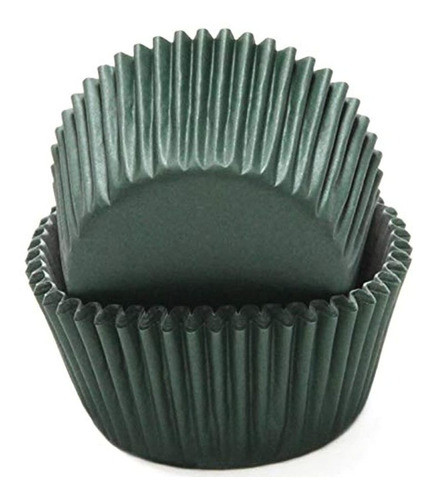 Chef Craft Classic Cupcake Liners, 50 Unidades, Verde Oscuro 0
