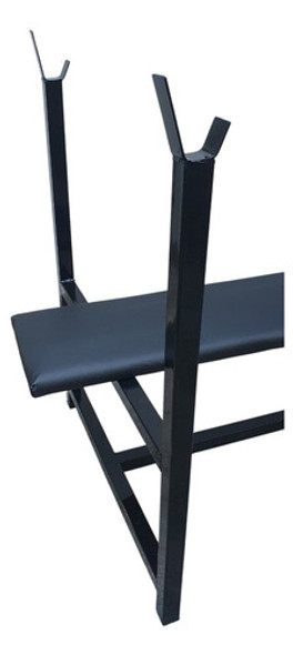 Banco Plano Para Pecho Con Rack Gimnasio Envio Gratis 1