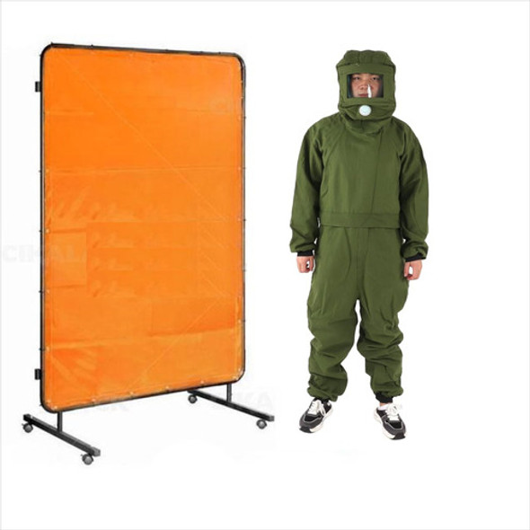 Cortina Lona P/ Respingo De Solda Não Propaga Chama 2,5x2 M 0