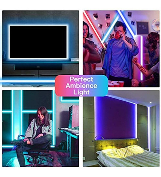 50 Pies Bluetooth Tira De Luces Led, Music Sync 5050 Tira De 0