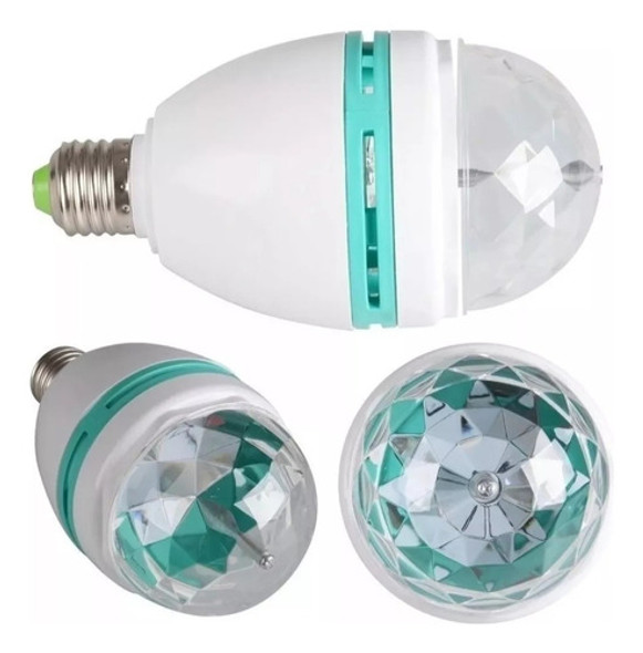 Luz Led Bolichera Giratoria 3 Colores Rgb Fiesta 220v 1 Luz Led Bolichera Giratoria 3 Colores Rgb Fiesta 220v 1